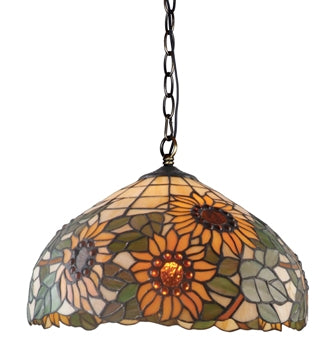 Lámpara Vitral Girasoles