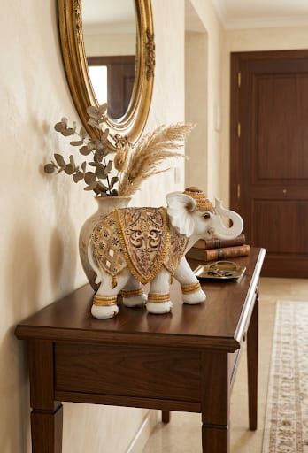 Figura Elefante Parade pequeño blanco