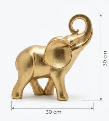 Figura Elefante Dorado