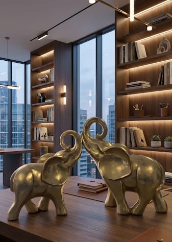 Figura Elefante Dorado