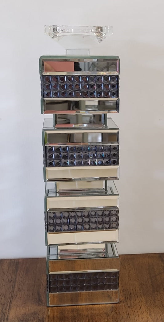 Candelabro espejo 4 franjas