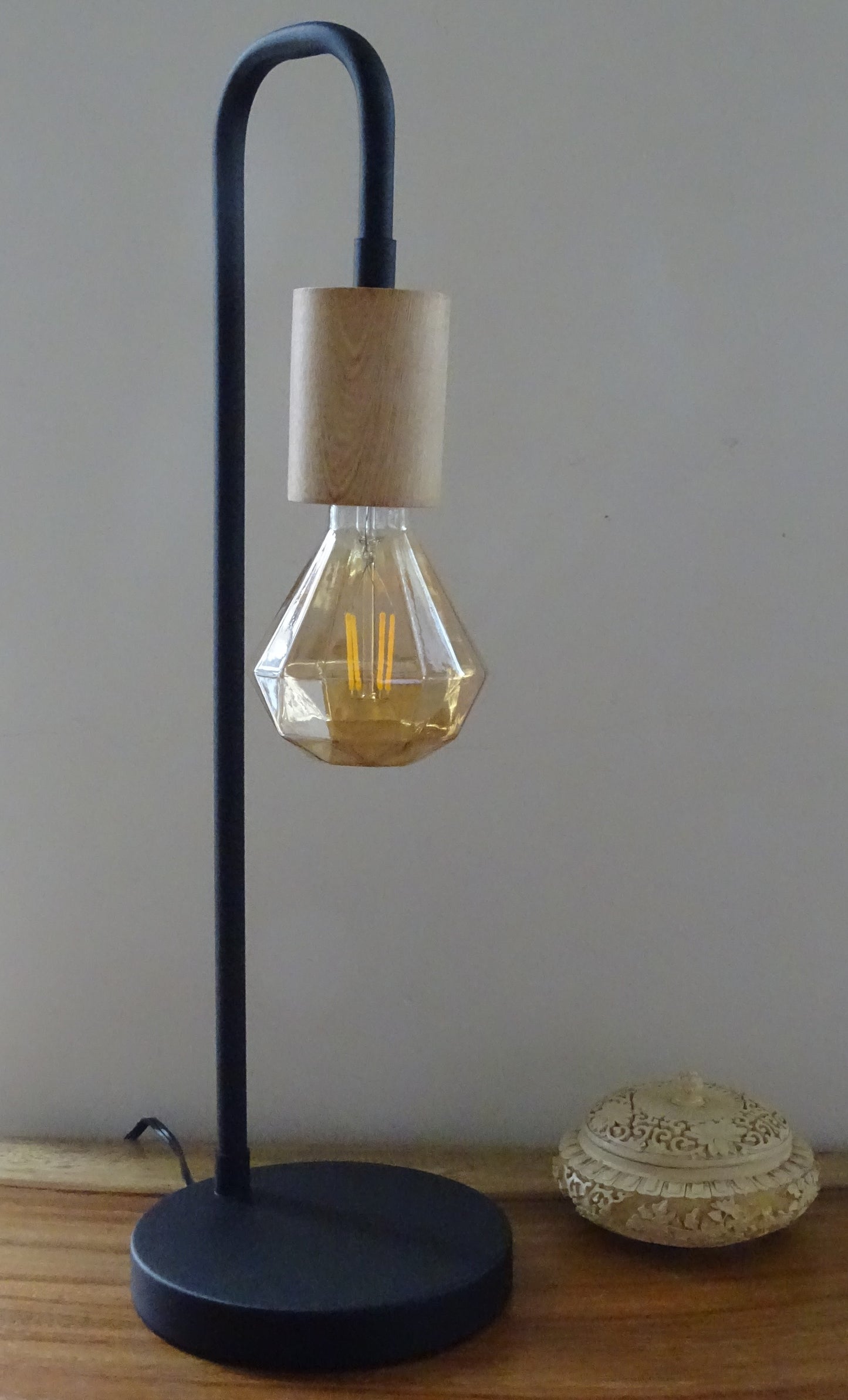 Lámpara Lino vaso madera